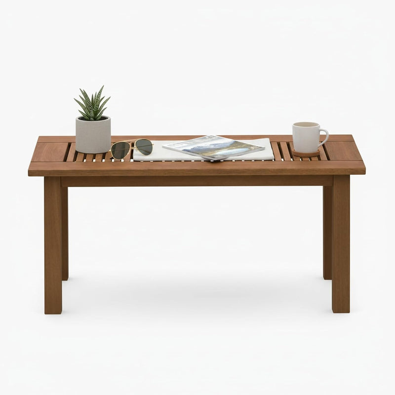 Patio Table Outdoor Side Coffee in Teak Oil
