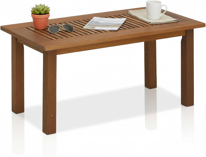 Patio Table Outdoor Side Coffee in Teak Oil
