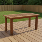 Patio Table Outdoor Side Coffee in Teak Oil