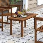 Patio Table Outdoor Side Coffee in Teak Oil