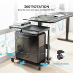 PC Stand Adjustable Computer Tower Cpu Holder Cart