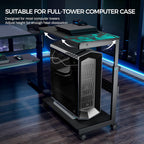 PC Stand Adjustable Computer Tower Cpu Holder Cart