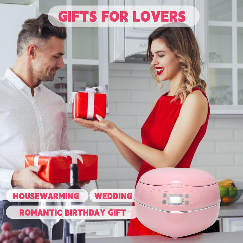 Peach Heart Shape Rice Cooker