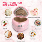 Peach Heart Shape Rice Cooker 6 in 1