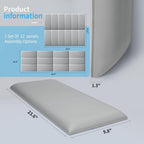 Peel and Stick Headboard for Full in Pack