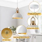 Pendant Ceiling Lights with Finish Kitchen Island Metal (2 Pack)