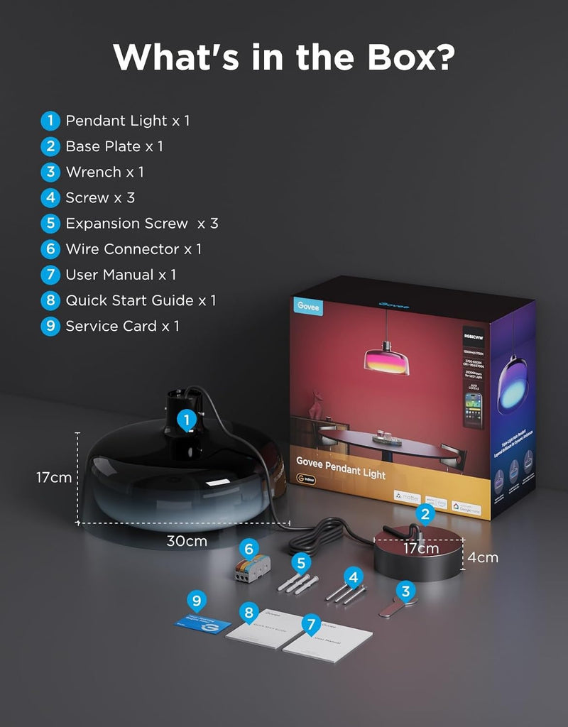 Pendant Light 3-Layer Lighting Rgbic Smart Individual Control