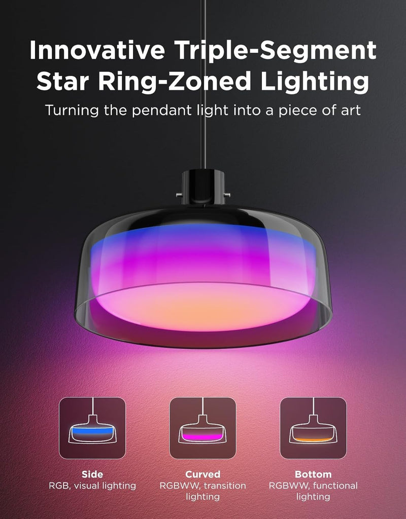 Pendant Light 3-Layer Lighting Rgbic Smart Individual Control