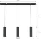 Pendant Light 3-Light Holder Aluminium Adjustable