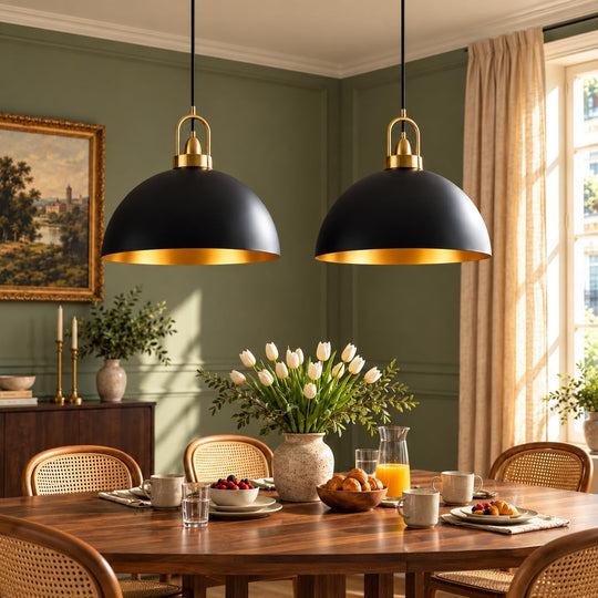 Pendant Light Fitting E27 Kitchen Island Lights ø40CM (2 Pack)