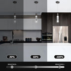Pendant Light Fixtures Lights Kitchen Island Bubble Crystal (2Pack)
