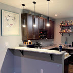 Pendant Light Fixtures Lights Kitchen Island Bubble Crystal (2Pack)