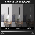 Pendant Light Fixtures Lights Kitchen Island Bubble Crystal (2Pack)