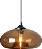 Pendant Light with 28CM Glass Lampshade Industrial Vintage