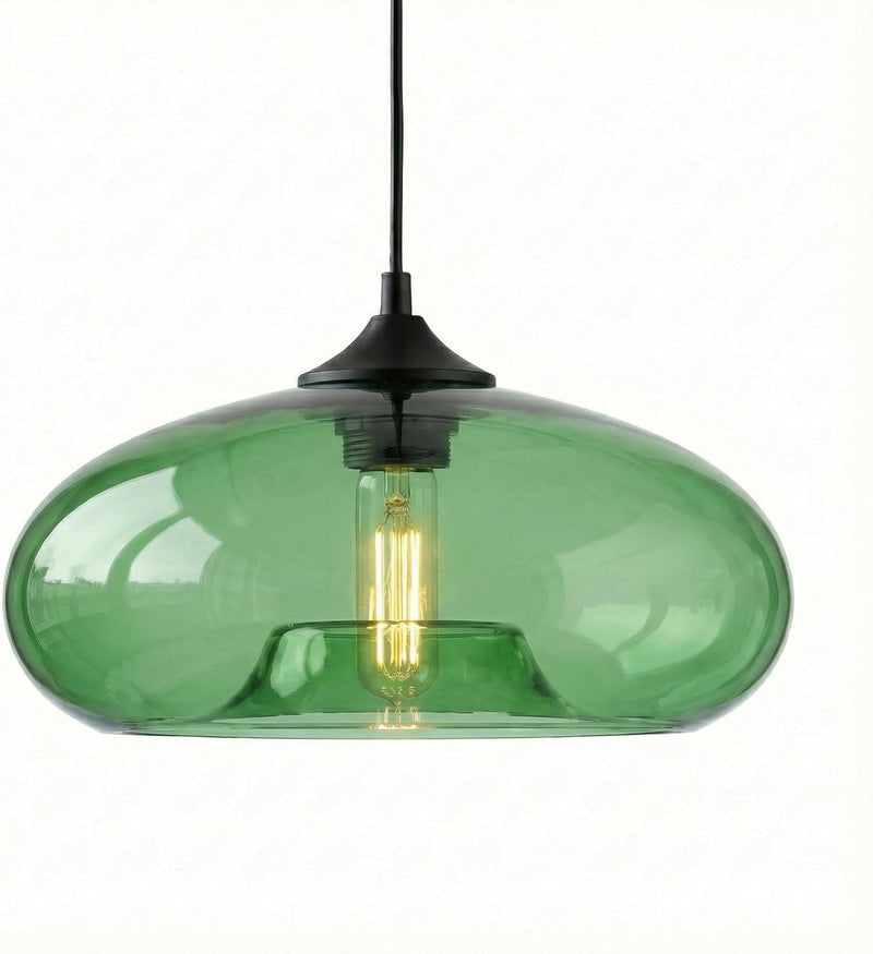 28CM Glass Pendant Light E27 Hanging Ceiling Lamp