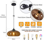 Pendant Light with 28CM Glass Lampshade Industrial Vintage