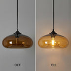 Pendant Light with 28CM Glass Lampshade Industrial Vintage