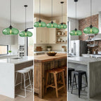Pendant Light with 28CM Glass Lampshade Industrial Vintage