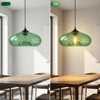 Pendant Light with 28CM Glass Lampshade Industrial Vintage
