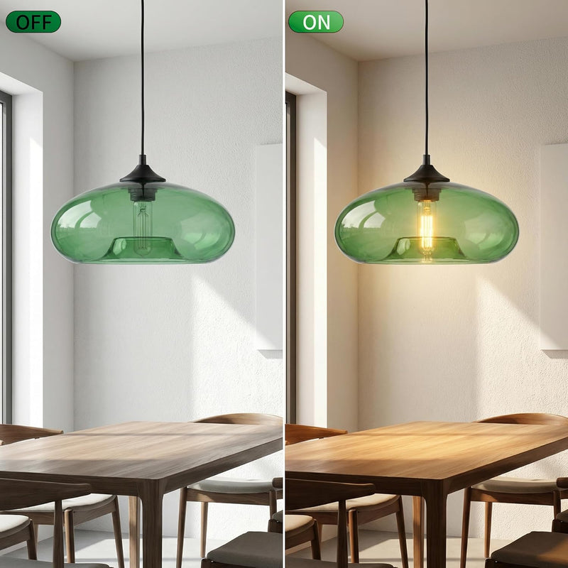 28CM Glass Pendant Light E27 Hanging Ceiling Lamp