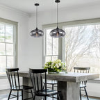 Pendant Light with 28CM Glass Lampshade Industrial Vintage