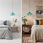 Pendant Light with 28CM Glass Lampshade Industrial Vintage