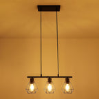 Pendant Lights 3 Industrial Metal Caged Ceiling Light