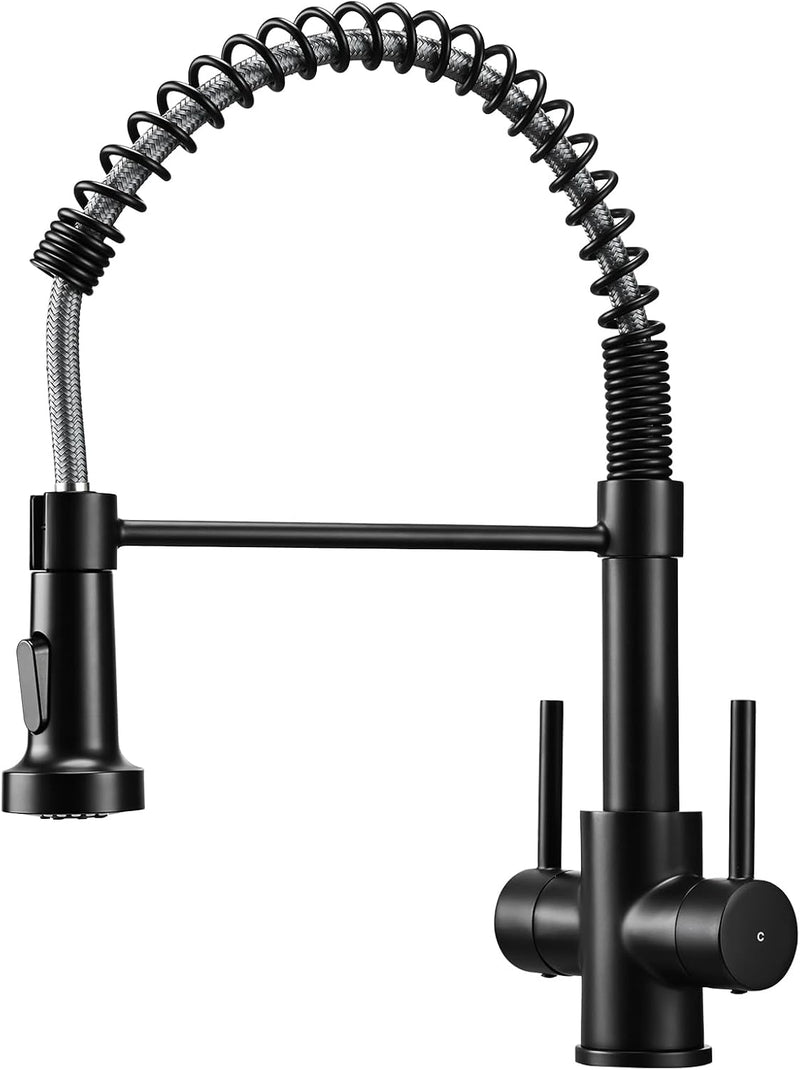 Kitchen Taps with Pull Out Spray Brushed Nickel