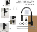 Peppermint Commercial Kitchen Tap with Pull Out Spray