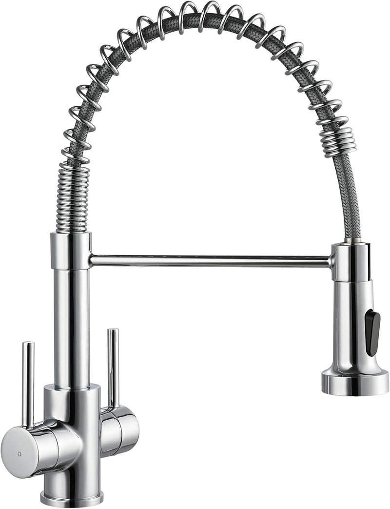 Kitchen Taps with Pull Out Spray Brushed Nickel