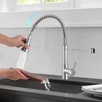 Peppermint Commercial Kitchen Tap with Pull Out Spray