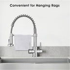 Peppermint Commercial Kitchen Tap with Pull Out Spray