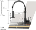 Peppermint Commercial Kitchen Tap with Pull Out Spray