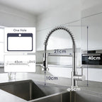Peppermint Commercial Kitchen Tap with Pull Out Spray
