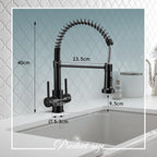 Peppermint Commercial Kitchen Tap with Pull Out Spray