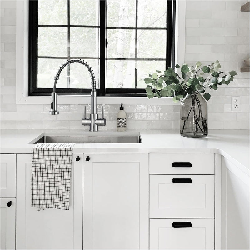 Kitchen Taps with Pull Out Spray Brushed Nickel