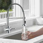 Peppermint Commercial Kitchen Tap with Pull Out Spray