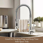 Peppermint Commercial Kitchen Tap with Pull Out Spray