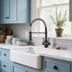 Peppermint Commercial Kitchen Tap with Pull Out Spray