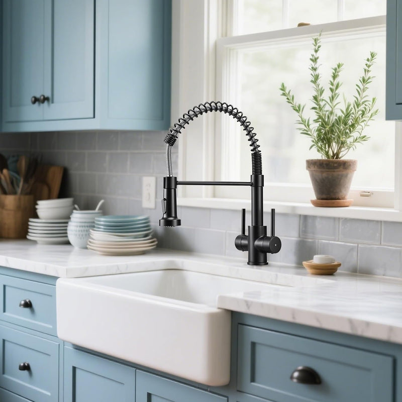 Kitchen Taps with Pull Out Spray Brushed Nickel