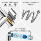 Peppermint Commercial Kitchen Tap with Pull Out Spray