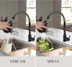 Peppermint Commercial Kitchen Tap with Pull Out Spray