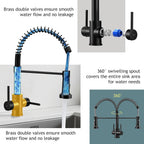 Peppermint Commercial Kitchen Tap with Pull Out Spray
