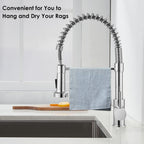 Peppermint Commercial Kitchen Tap with Pull Out Spray