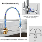 Peppermint Commercial Kitchen Tap with Pull Out Spray
