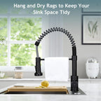 Peppermint Commercial Kitchen Tap with Pull Out Spray