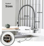 Peppermint Commercial Kitchen Tap with Pull Out Spray