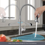 Peppermint Commercial Kitchen Tap with Pull Out Spray