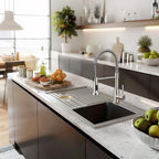 Peppermint Commercial Kitchen Tap with Pull Out Spray