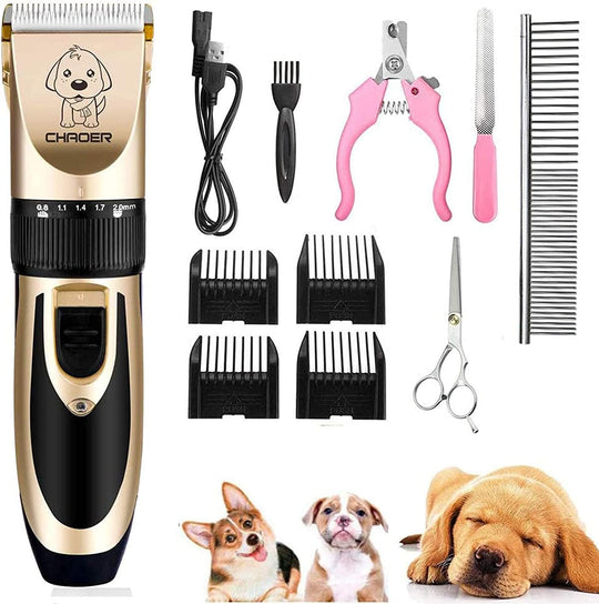 Pet Dog Grooming Clippers Rechargeable Low Noise Cordless